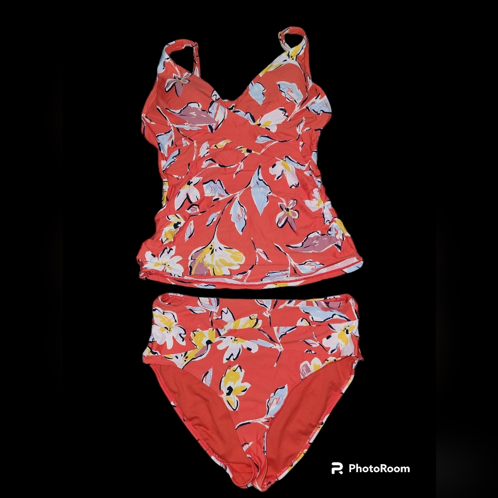 NWOT Catalina Orange floral swimsuit